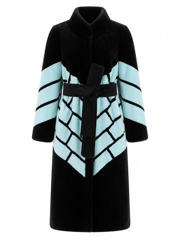 Fierce Patchwork Faux Fur Coat