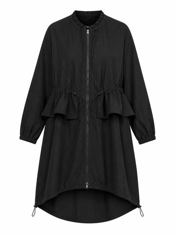 Grounded Ruffled Army Green Trench