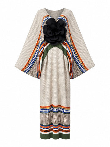Wanderlust Pleated Boho Kaftan
