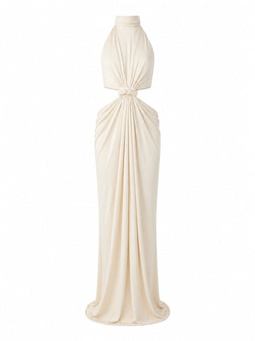 Radiant Knot Cutout Maxi Dress