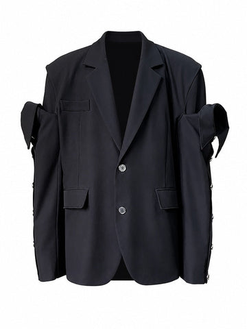 Audacious Detachable Sleeve Oversized Blazer