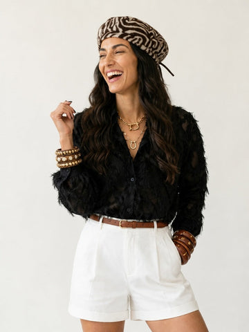 Untamed Fringe Loose Blouse