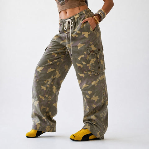 Untamed Camo Wide Leg Pants