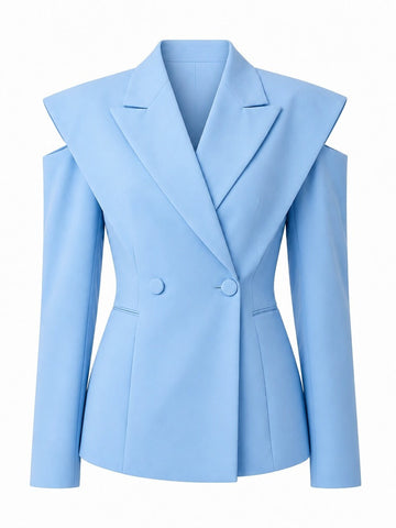 Audacious Asymmetric Cutout Blazer