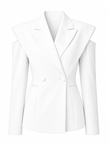Audacious Asymmetric Cutout Blazer