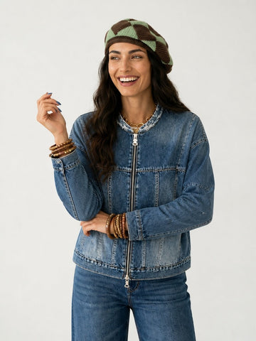 Untamed Washed Loose Denim Jacket