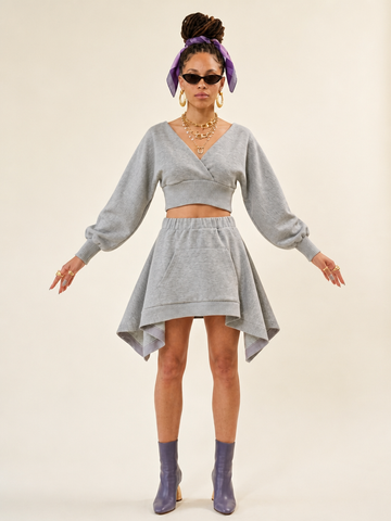 Grounded Ruffle Mini Two-Piece Set