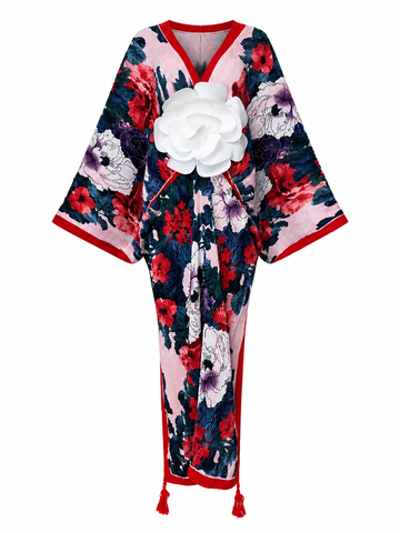 Wanderlust Pleated Boho Kaftan