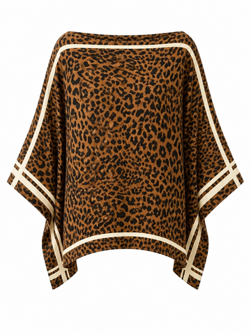 Brave Animal Print Poncho