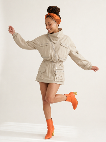 Audacious Utility Crop Two-Piece Set