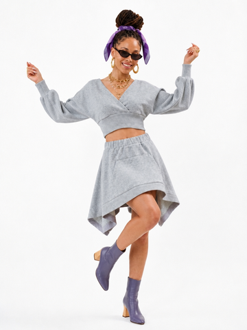 Grounded Ruffle Mini Two-Piece Set