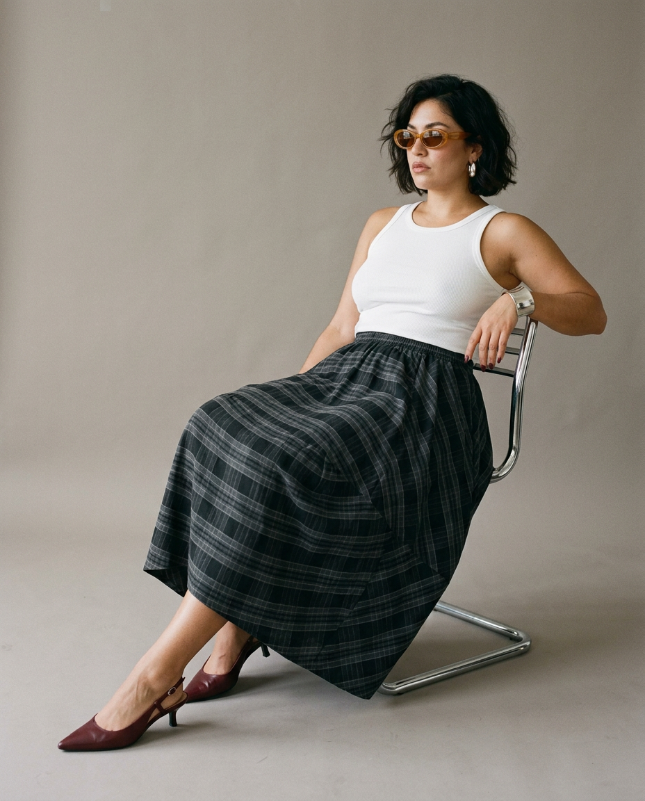 Plaid skirts