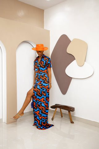 Enyiada Silk Ankara Kaftan