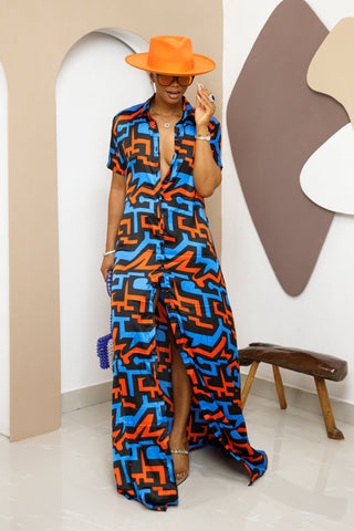 Enyiada Silk Ankara Kaftan
