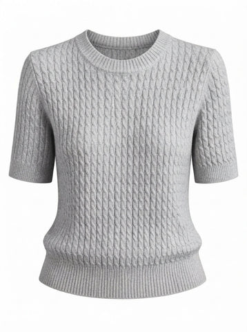 Grounded Cable Knit Sweater