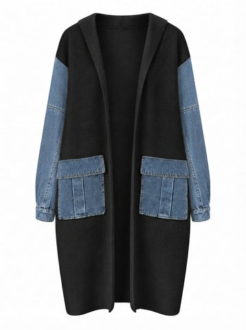 Adventurous Knit Denim Cardigan