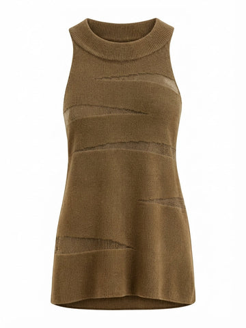 Audacious Sheer Knit Tank Top
