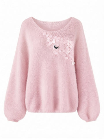 Radiant Sequin Knit Pullover