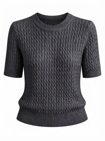 Grounded Cable Knit Sweater