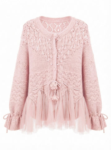 Radiant Pearl Knit Cardigan