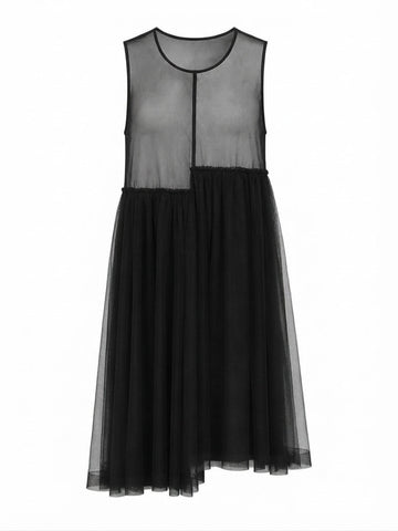 Ethereal Mesh Layered Midi Dress