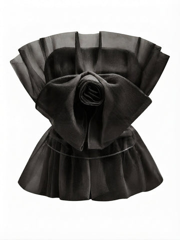 Elegant Ruffled Gauze Camisole