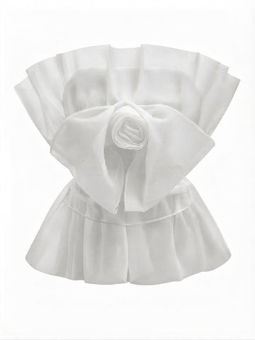 Elegant Ruffled Gauze Camisole
