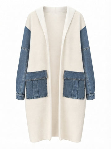 Adventurous Knit Denim Cardigan