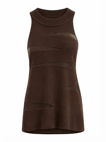 Audacious Sheer Knit Tank Top