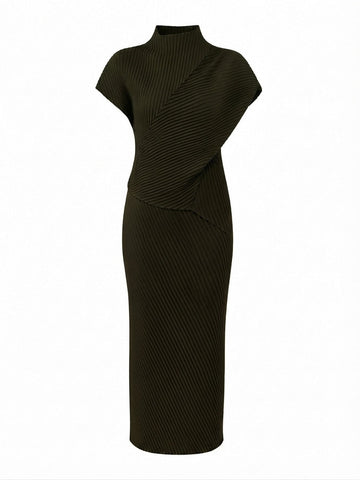 Boundless Irregular Pleated Two-Piece Set