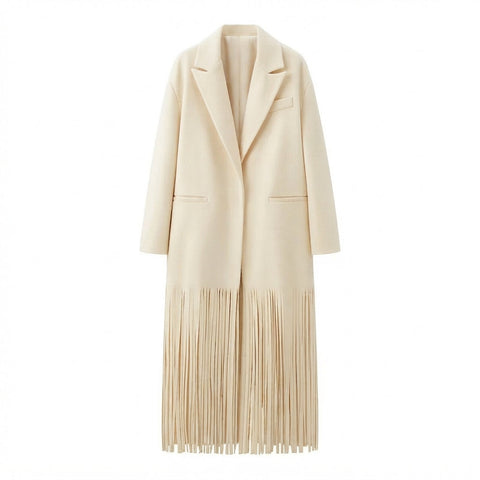 Free Spirit Tassel Longline Coat
