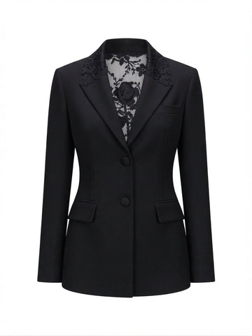 Audacious Lace-Back Blazer