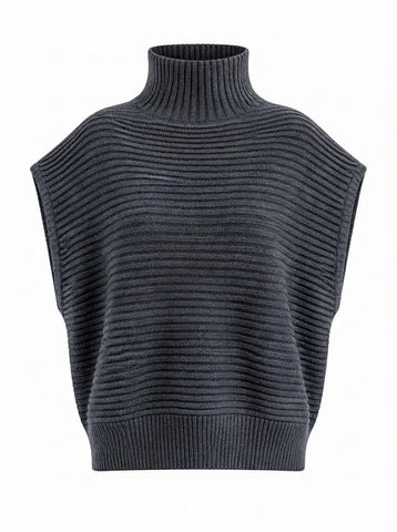 Grounded Knitted Turtleneck Pullover