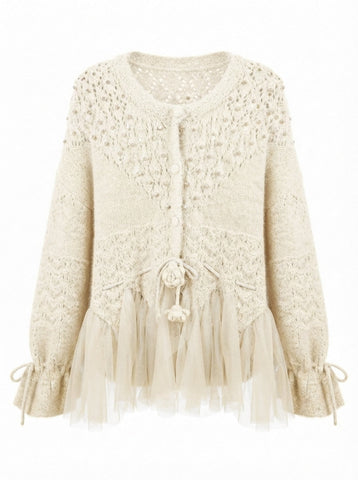 Radiant Pearl Knit Cardigan