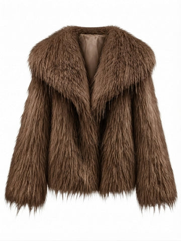 Fierce Shaggy Faux Fur Coat