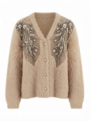 Ethereal Sequin Embroidered Cardigan