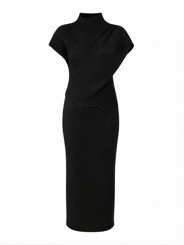 Boundless Irregular Pleated Two-Piece Set