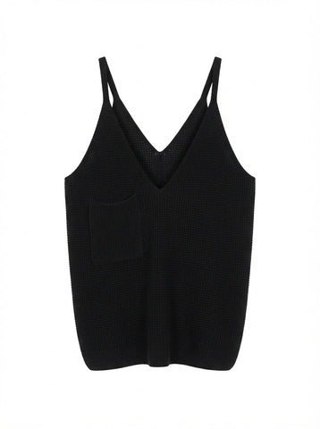 Grounded Knitted V-Neck Vest