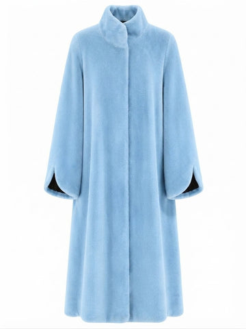 Limitless Blue Faux Fur Coat