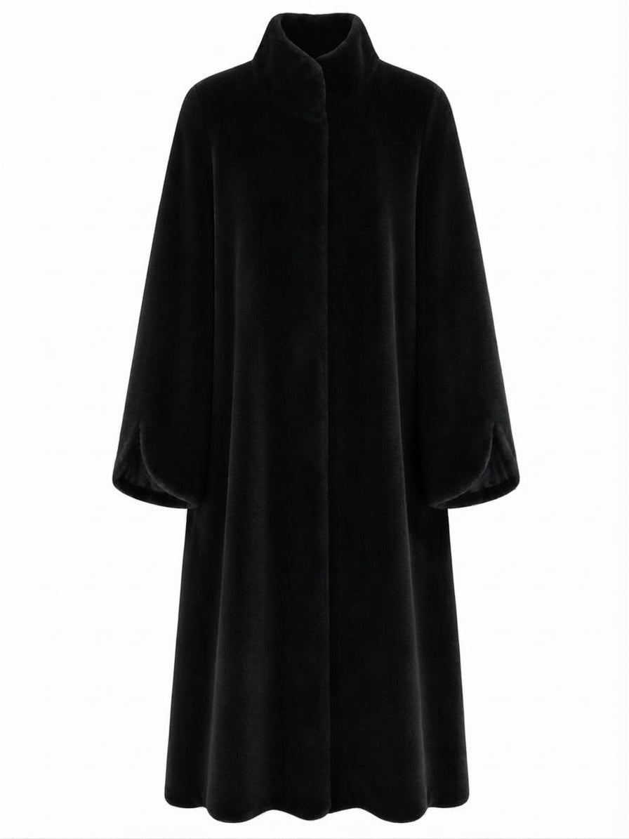 Limitless Blue Faux Fur Coat