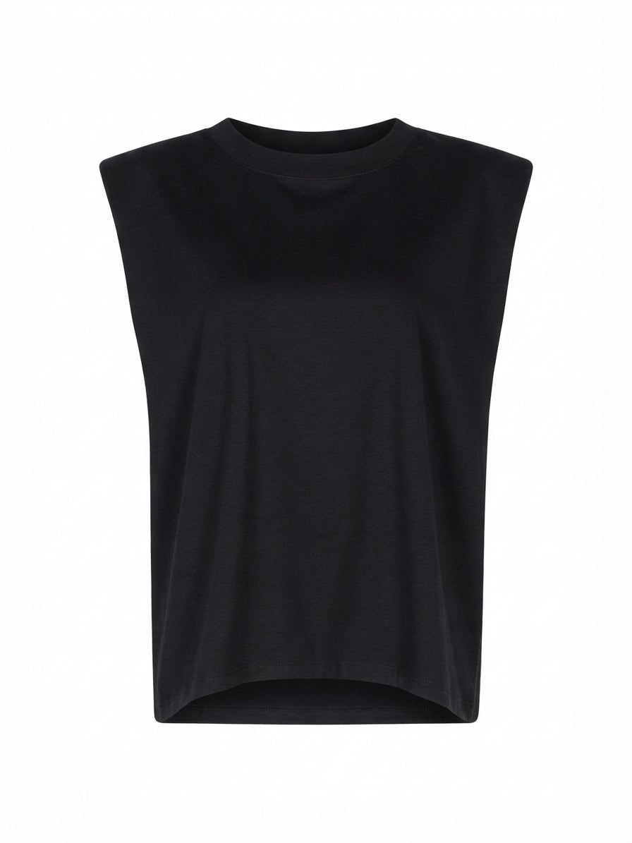 Confident Cotton Ruched Tank Top