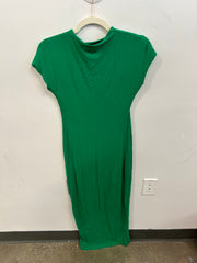 Emerald Green Draped Sheath Dress