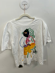 Abstract Appliqué Art T-Shirt