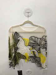 Citron & Onyx Beaded Tulle Top