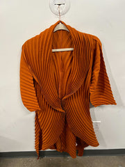 Marigold Sculptural Pleat Coat