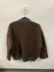Mixed-Media Knit & Quilted Jacket
