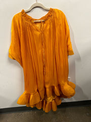 Amber Pleated High-Low Tunic