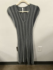 Variegated Stripe Rib-Knit Dress