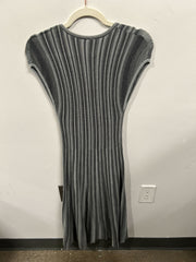 Variegated Stripe Rib-Knit Dress