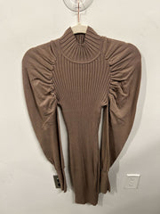 Espresso Knit Sculpted Sleeve Dress